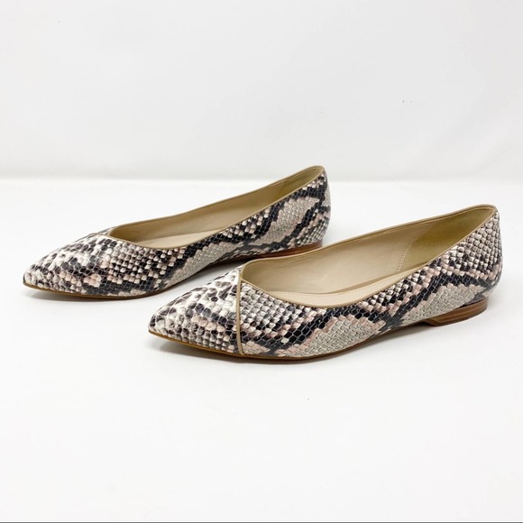 Cole Haan Gray and Tan Loafers Sleek Flats - Picture 1 of 10